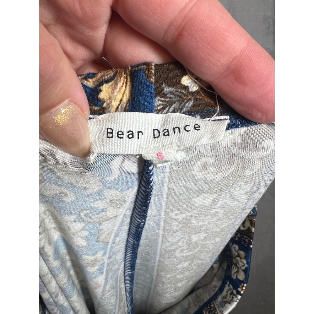Bear Dance Women's Boho Paisley Print Soft Flare Bell Bottom Flare Pants Small - Picture 3 of 11